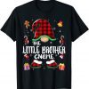 Little Brother Gnome Buffalo Plaid Red Matching Family T-Shirt