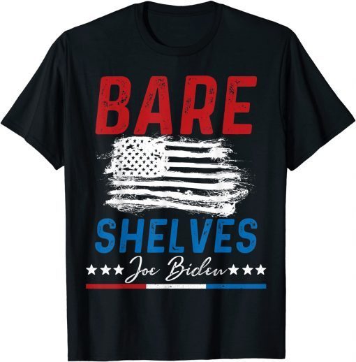 Official Bare Shelves Biden Funny Christmas Meme T-Shirt