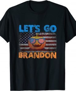 Let's Go Brandon Conservative Anti Liberal US Flag Halloween T-Shirt