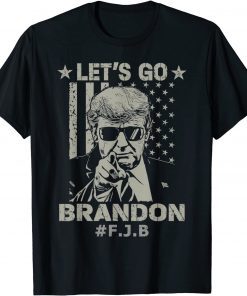 2021 Let’s Go Brandon Conservative US Flag Women Men T-Shirt