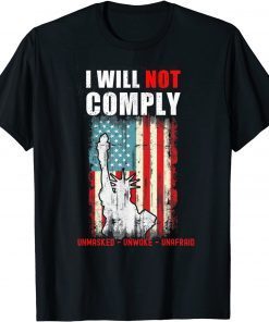 Defiant Patriot Conservative Medical Freedom T-Shirt