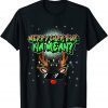 Official Cool Reindeer Graffiti "Merry Christmas Na Mean" Sunglasses T-Shirt