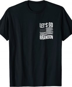 Official Let's Go Brandon US Distressed Flag T-Shirt