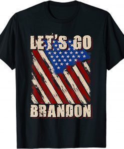 Official Let's Go Brandon Tee Conservative Anti Liberal US Flag T-Shirt