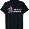 Retro Let's go Brandon Conservative American Flag T-Shirt