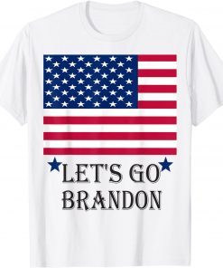 Let's Go Brandon Tee Conservative Anti Liberal US Flag Funny T-Shirt