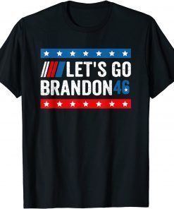 Classic Fuck 46 Let's Go Brandon Tee Conservative Anti Liberal US Flag T-Shirt