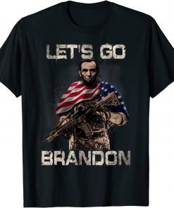 T-Shirt Let Go Brandon, Combat Uniform, Anti Biden, Veteran Apparel