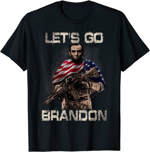 T-Shirt Let Go Brandon, Combat Uniform, Anti Biden, Veteran Apparel