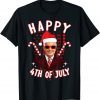 Happy 4th of July Funny Christmas Joe Biden Xmas Pajama Gift T-Shirt