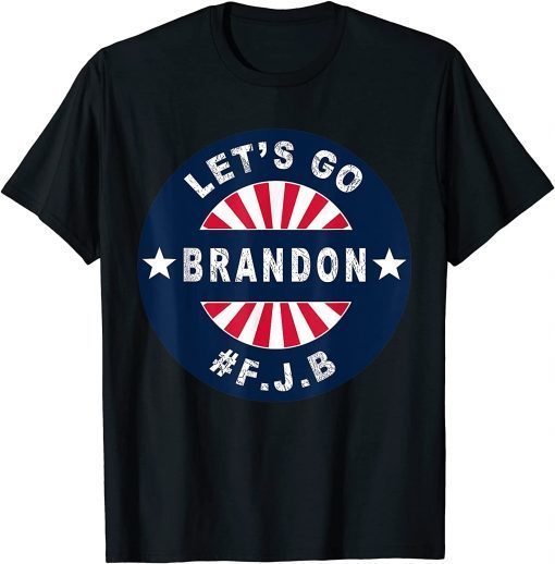 Let's Go Brandon Tee Conservative Anti Liberal US Flag T-Shirt