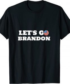 T-Shirt Let's Go Brandon USA Republican Anti Joe Patriot Car Racing