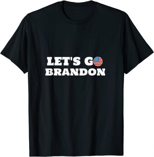 T-Shirt Let's Go Brandon USA Republican Anti Joe Patriot Car Racing