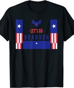 Let's Go Brandon Tee US Flag Retro Vintage T-Shirt