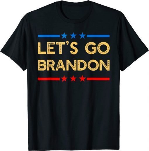 Classic Let’S Go Brandon Conservative US Flag Gift Shirt T-Shirt