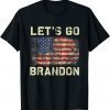 Let's Go Brandon Tee Conservative Anti Liberal US Flag T-Shirt
