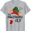Funny The Awesome Elf Matching Family Group Christmas Gifts T-Shirt