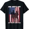 Joe Must Go! Anti Biden Social Club USA Flag Retro Vintage T-Shirt