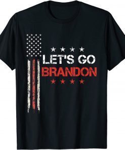 2021 Lets Go Lets Go Brandon Let's go Brandon USA Flag T-Shirt