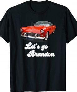Let's Go Brandon Hotrod 55 Vintage Race Christmas Anti Biden T-Shirt