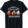 Classic Christmas Sport It's What I Do Give Gifts And Watch Sports T-Shirt