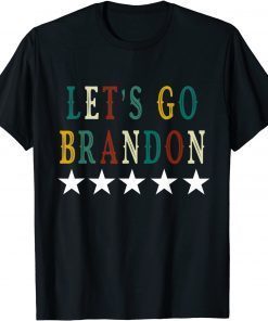 2021 Mens Joe Biden Chant For Let's Go Brandon Vintage Colors Gift T-Shirt
