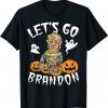 Halloween Jokes Pumpkin Boo Funny Joe Biden Let's Go Brandon T-Shirt