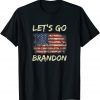 Let's Go Brandon Tee Conservative Anti Liberal US Flag Unisex T-Shirt