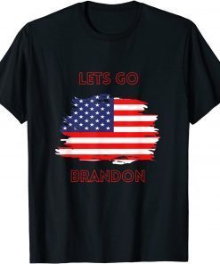 T-Shirt Fuck Biden Let's Go Brandon American Flag