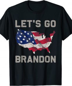 Classic Let's Go Brandon Lets Go Brandon US Flag Men Women Gift T-Shirt