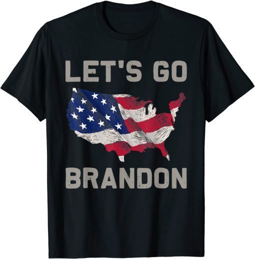 Classic Let's Go Brandon Lets Go Brandon US Flag Men Women Gift T-Shirt