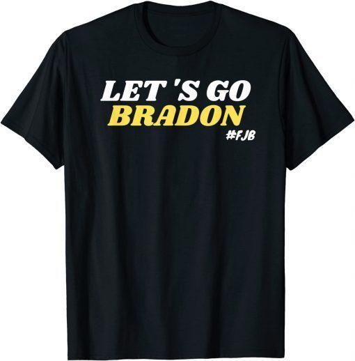 Official Let's Go Brandon American Flag Retro Vintage T-Shirt