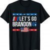 Classic Let's Go Brandon Tee Conservative Anti Liberal US Flag T-Shirt