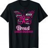T-Shirt Breast Cancer Awareness Butterfly Pink Ribbon Hope