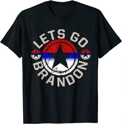 FJB Let's Go Brandon Conservative Anti Liberal US Flag Unisex TShirts