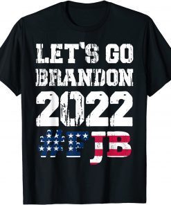 T-Shirt Let's Go Brandon Tee Conservative Anti Liberal US Flag