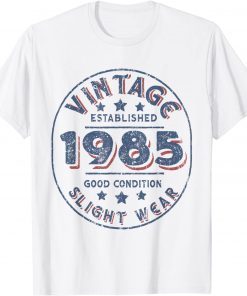 2021 Vintage established 1985 36th Birthday Party Retro Men T-Shirt