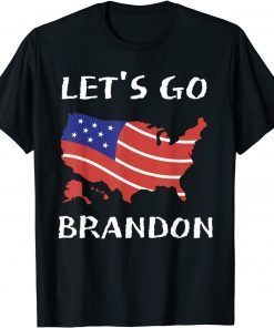Let's Go Brandon American Flag Impeach 46 Tee Shirt