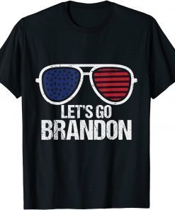 Let's Go Brandon Chant Sunglasses Tee Shirt