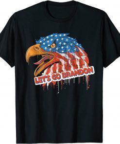 Let’s Go Brandon Conservative US Flag Tee Shirt