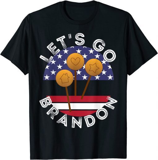 Let's Go Brandon Dalgona Game Us Flag Tee Shirt