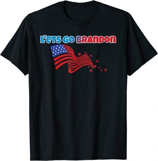 Let's Go Brandon Impeach Biden Us Flag Tee Shirt