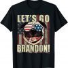 Let's Go Brandon Pug Sunglasses Chant Joe Biden US T-Shirt