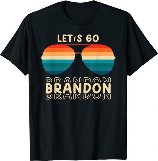 Let's Go Brandon Retro Sunglasses T-Shirt