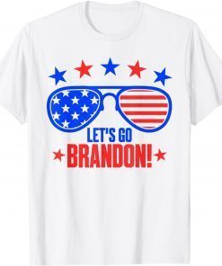 Let's Go Brandon Sunglasses Anti Biden Tee Shirt