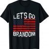 Lets Go Brandon US American Flag Tee Shirt