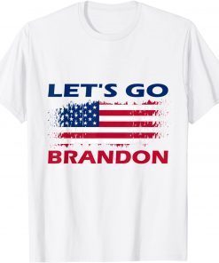 Let's go Brandon Chant US Flag Tee Shirt