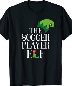 Official Soccer Player Elf Matching Family Group Christmas T-Shirt