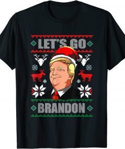 T-Shirt Let's Go Branson Brandon Conservative Funny Santa Trump