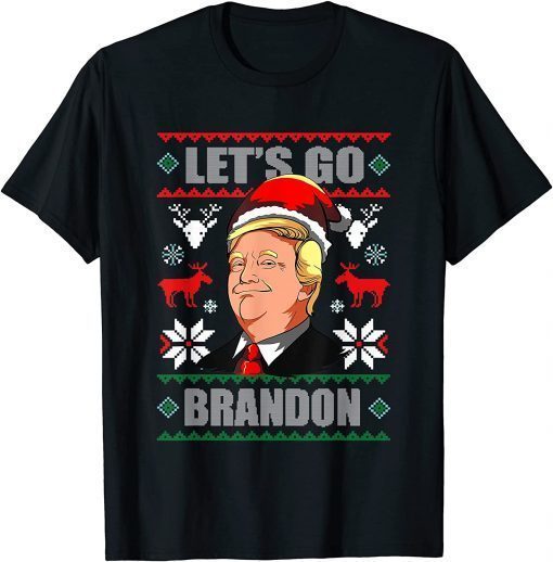 T-Shirt Let's Go Branson Brandon Conservative Funny Santa Trump